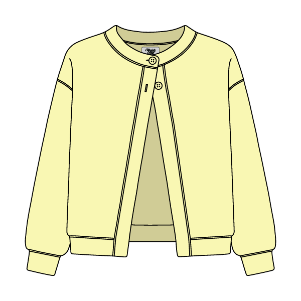 Women’s French Terry Open Front Cardigan - The Collegiate Lineup