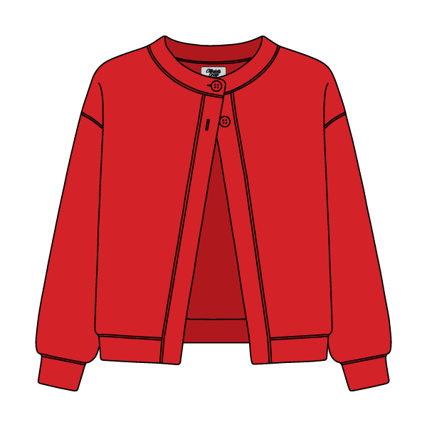 Women’s French Terry Open Front Cardigan - The Collegiate Lineup