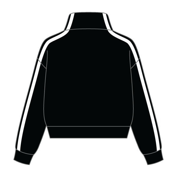 Women’s Heavyweight French Terry Cropped Zip Up Mock Neck Sweatshirt