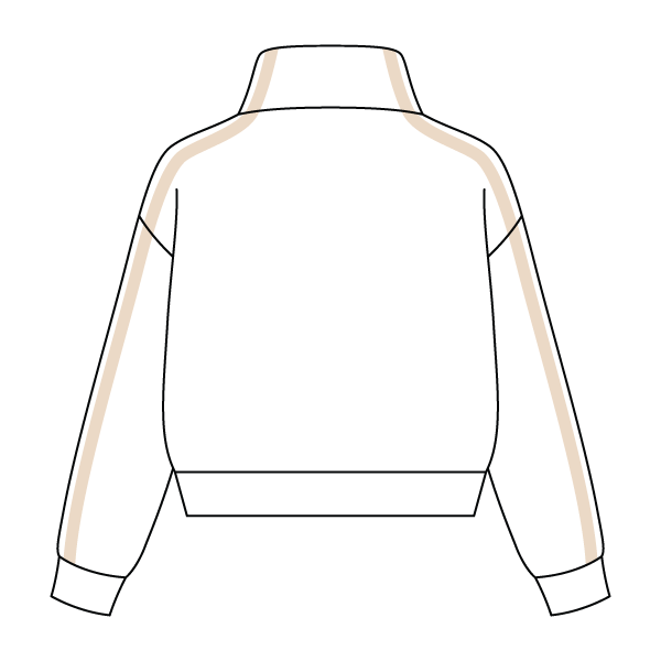 Women’s Heavyweight French Terry Cropped Zip Up Mock Neck Sweatshirt