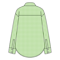 Women’s Classic Oversized Gingham Button-Down Shirt