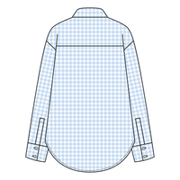 Women’s Classic Oversized Gingham Button-Down Shirt
