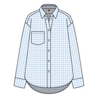 Women’s Classic Oversized Gingham Button-Down Shirt