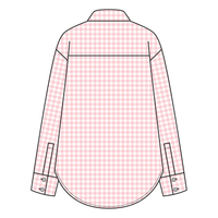 Women’s Classic Oversized Gingham Button-Down Shirt