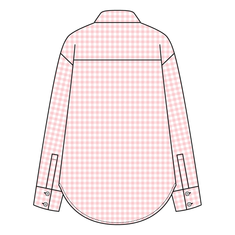 Women’s Classic Oversized Gingham Button-Down Shirt