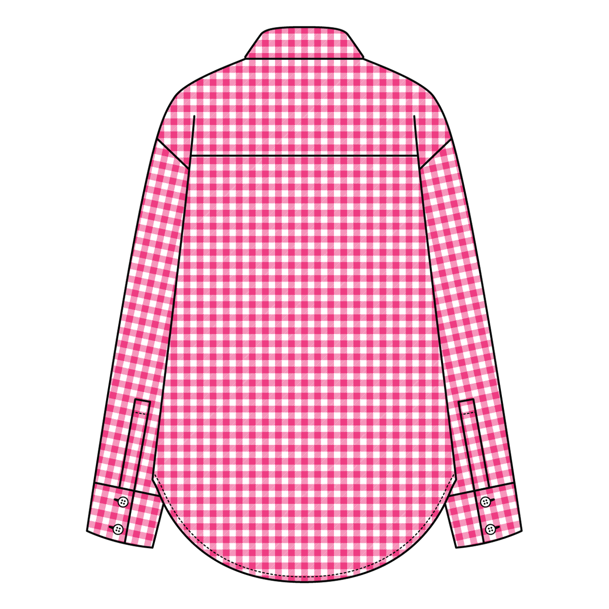 Women’s Classic Oversized Gingham Button-Down Shirt