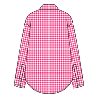Women’s Classic Oversized Gingham Button-Down Shirt