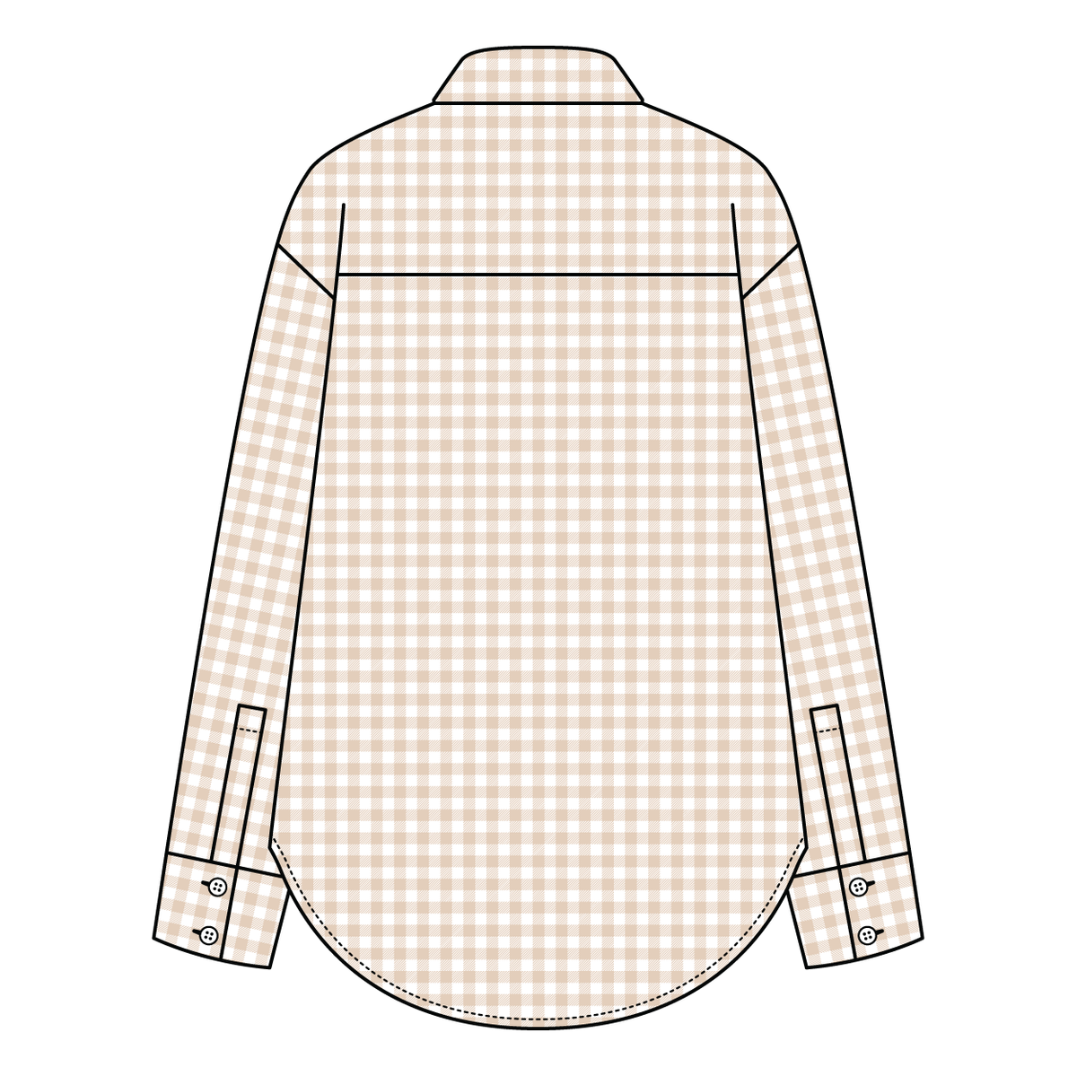 Women’s Classic Oversized Gingham Button-Down Shirt