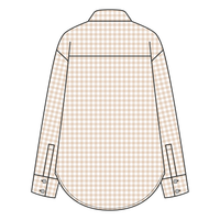 Women’s Classic Oversized Gingham Button-Down Shirt