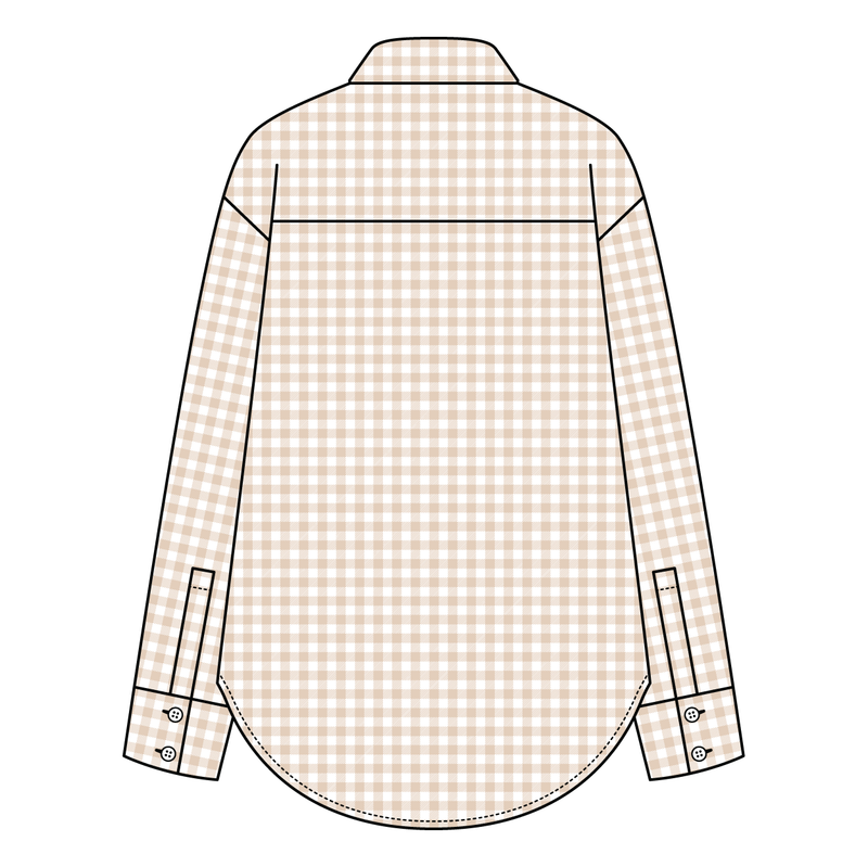 Women’s Classic Oversized Gingham Button-Down Shirt