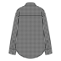 Women’s Classic Oversized Gingham Button-Down Shirt