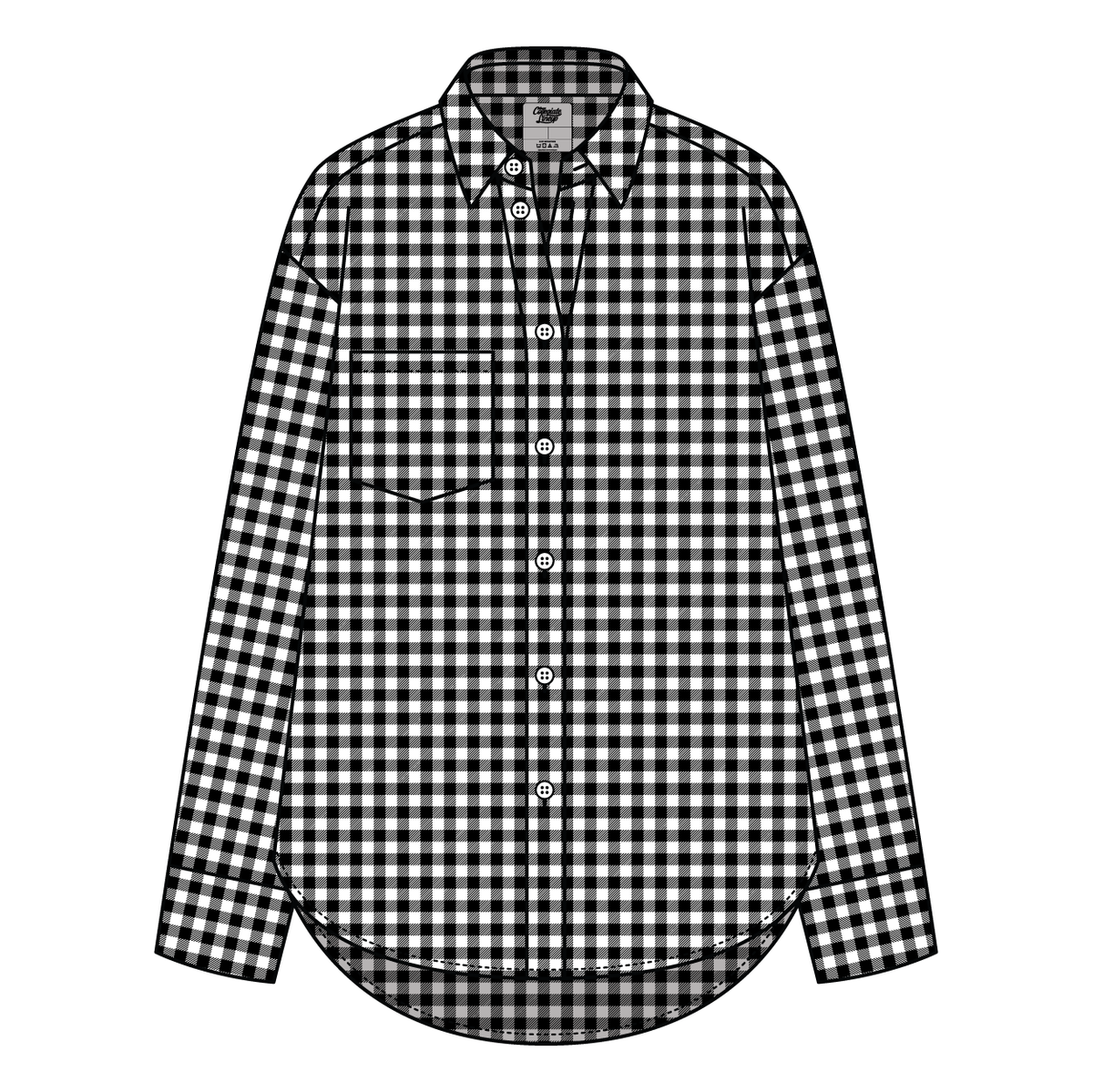 Women’s Classic Oversized Gingham Button-Down Shirt