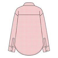 Women’s Classic Oversized Gingham Button-Down Shirt