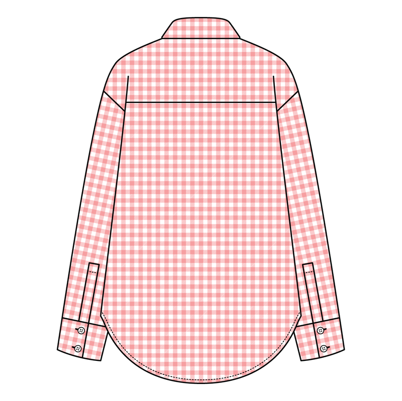 Women’s Classic Oversized Gingham Button-Down Shirt