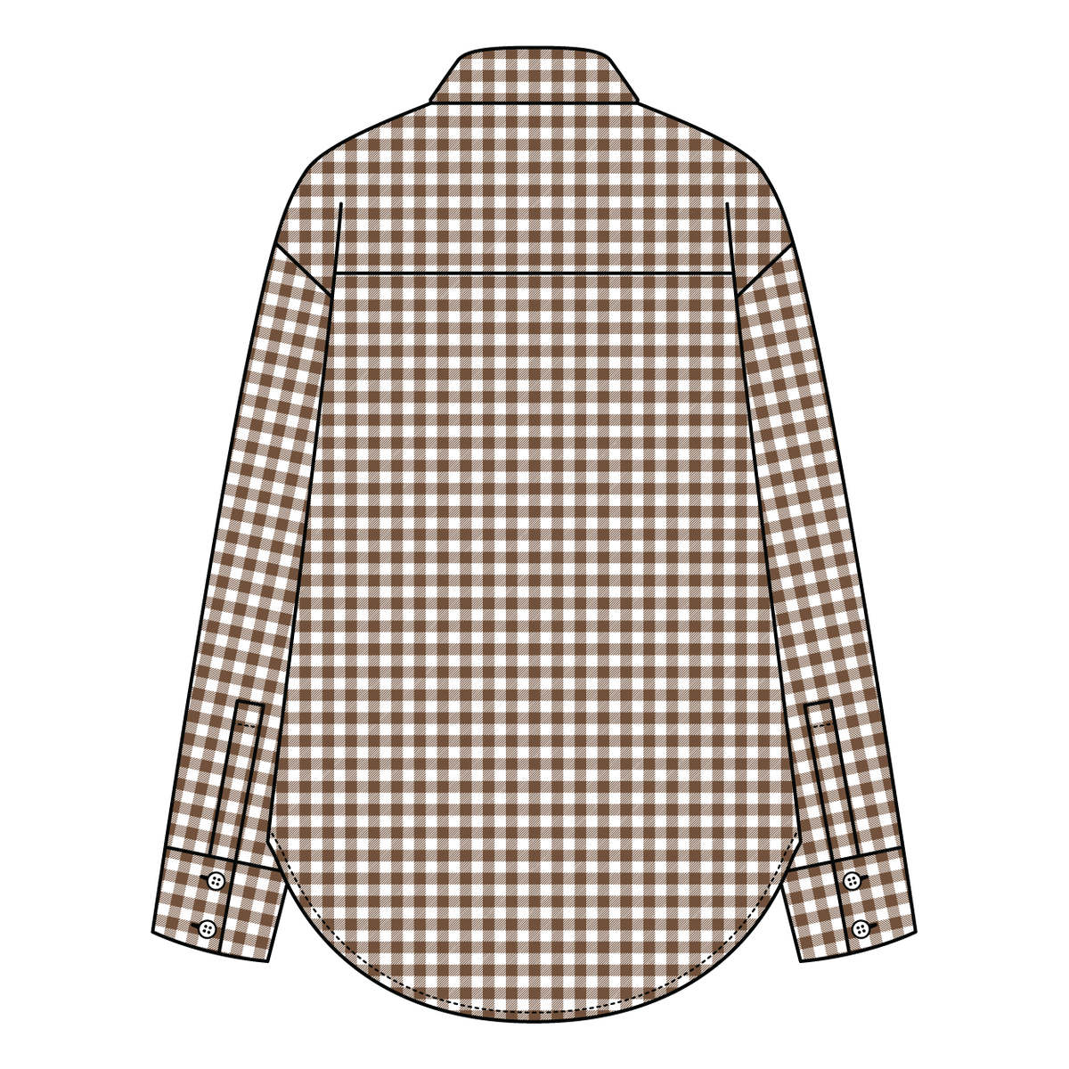 Women’s Classic Oversized Gingham Button-Down Shirt