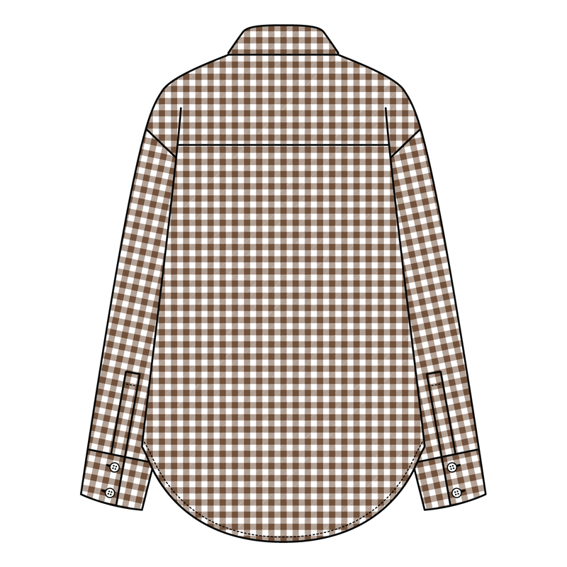 Women’s Classic Oversized Gingham Button-Down Shirt