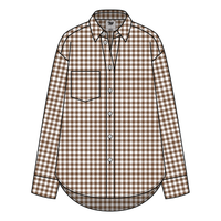 Women’s Classic Oversized Gingham Button-Down Shirt