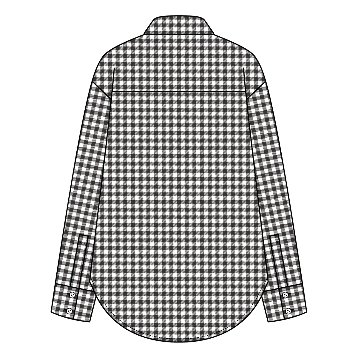 Women’s Classic Oversized Gingham Button-Down Shirt