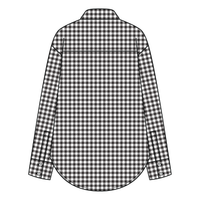 Women’s Classic Oversized Gingham Button-Down Shirt