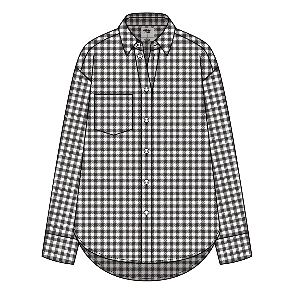 Women’s Classic Oversized Gingham Button-Down Shirt
