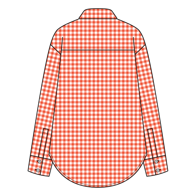 Women’s Classic Oversized Gingham Button-Down Shirt
