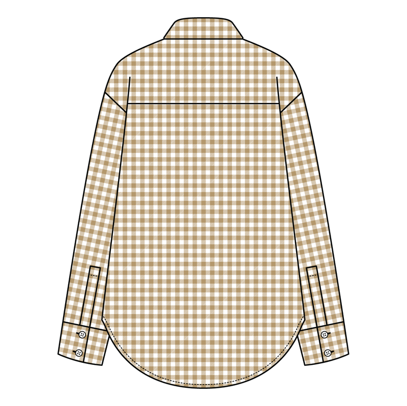 Women’s Classic Oversized Gingham Button-Down Shirt