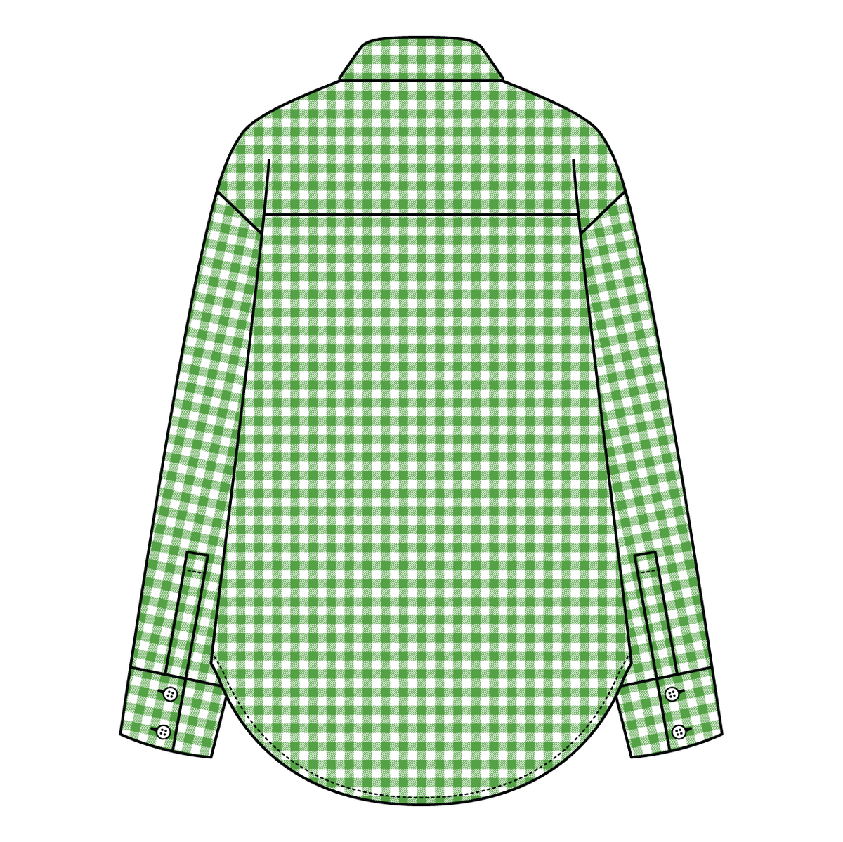 Women’s Classic Oversized Gingham Button-Down Shirt