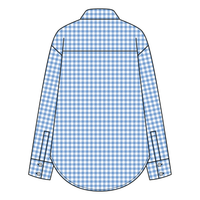 Women’s Classic Oversized Gingham Button-Down Shirt