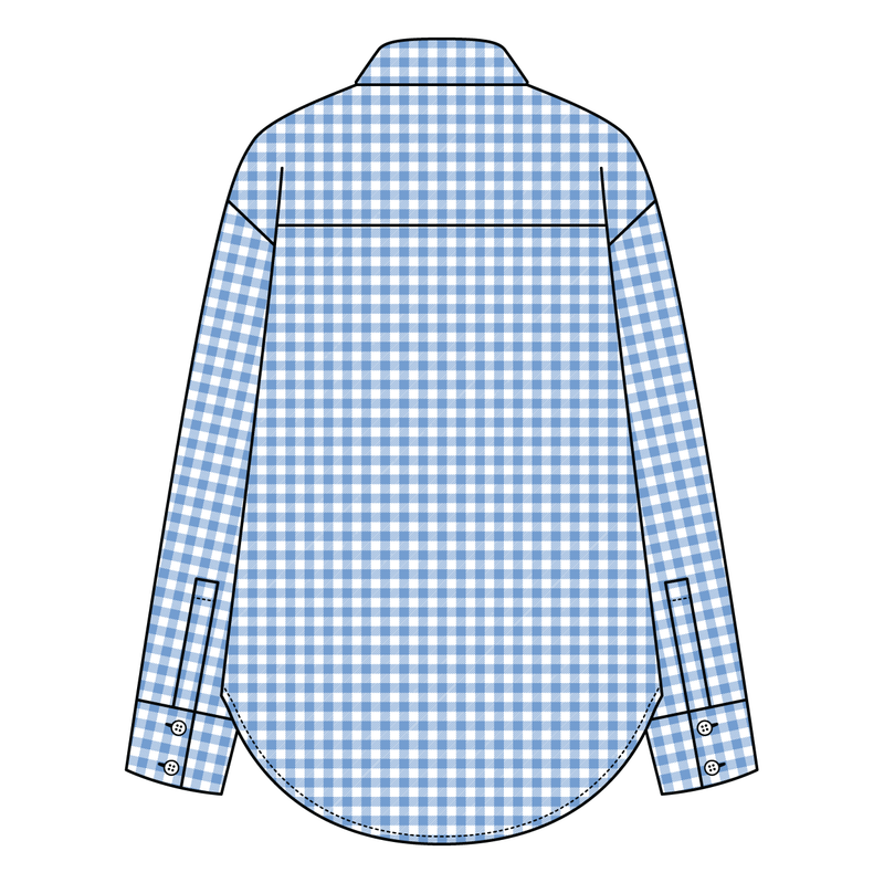 Women’s Classic Oversized Gingham Button-Down Shirt