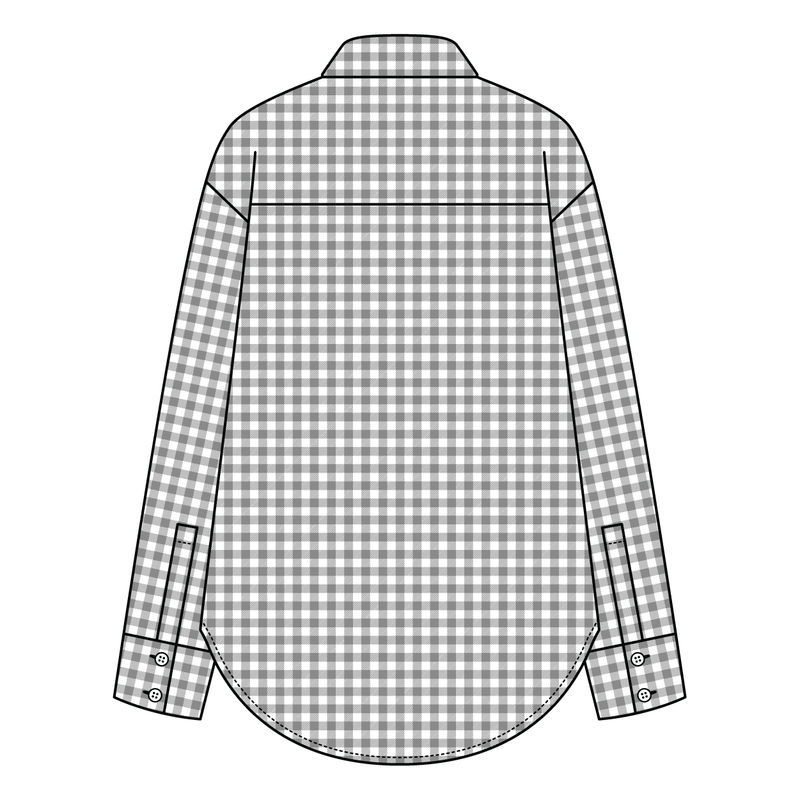 Women’s Classic Oversized Gingham Button-Down Shirt