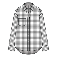 Women’s Classic Oversized Gingham Button-Down Shirt