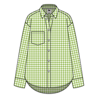 Women’s Classic Oversized Gingham Button-Down Shirt