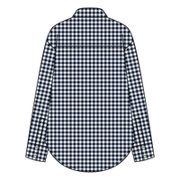 Women’s Classic Oversized Gingham Button-Down Shirt