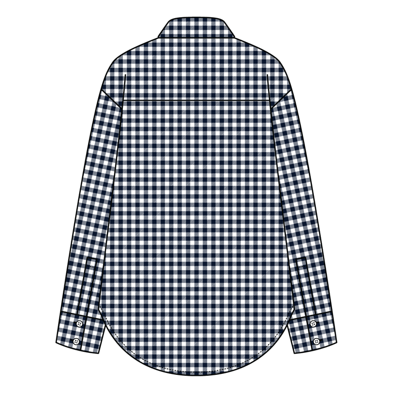 Women’s Classic Oversized Gingham Button-Down Shirt