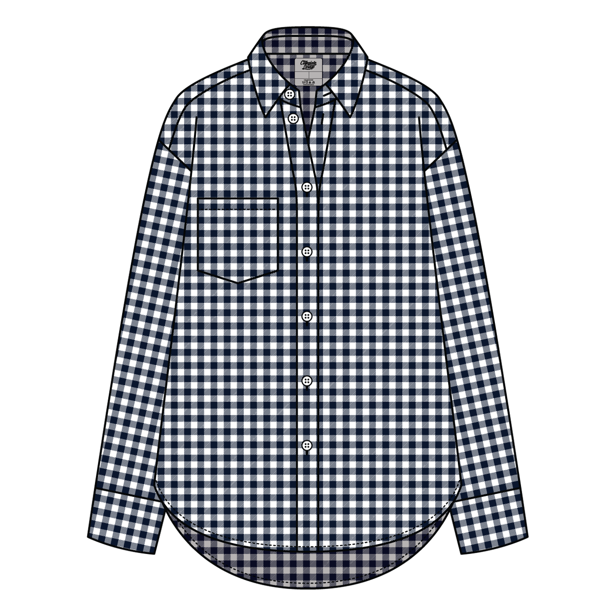 Women’s Classic Oversized Gingham Button-Down Shirt