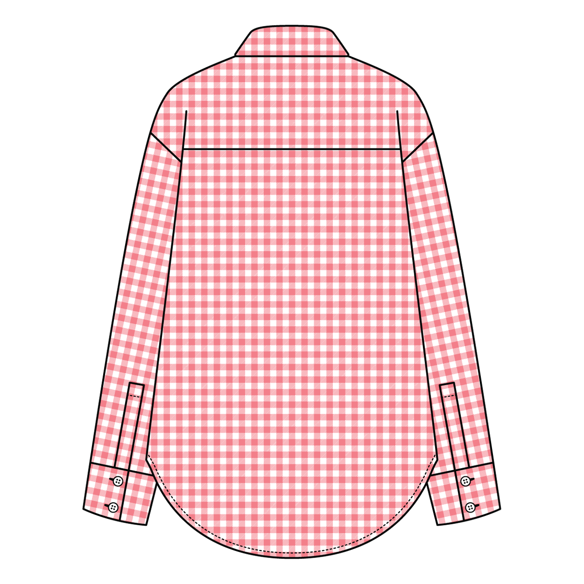 Women’s Classic Oversized Gingham Button-Down Shirt