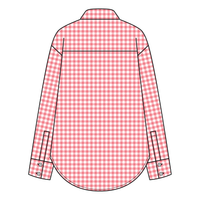 Women’s Classic Oversized Gingham Button-Down Shirt