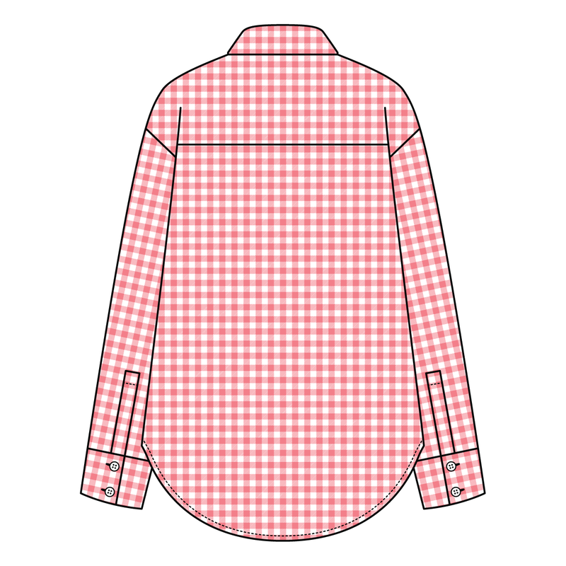 Women’s Classic Oversized Gingham Button-Down Shirt