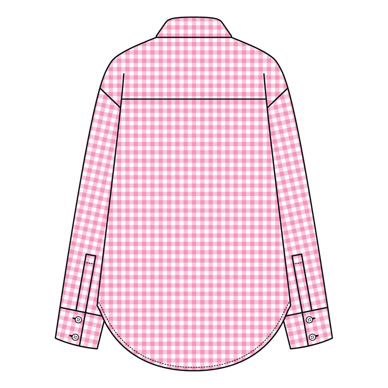 Women’s Classic Oversized Gingham Button-Down Shirt