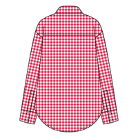Women’s Classic Oversized Gingham Button-Down Shirt