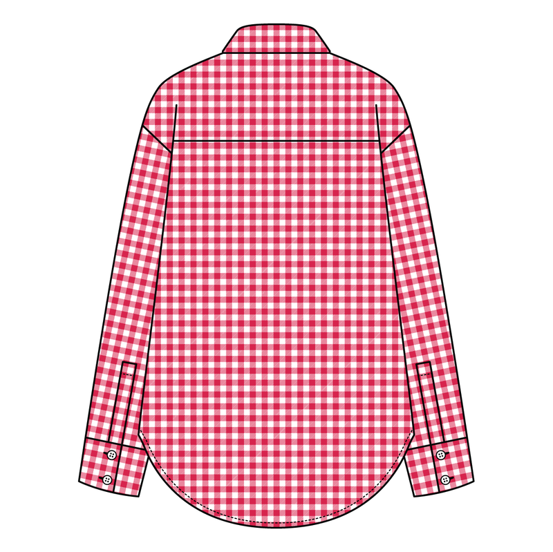 Women’s Classic Oversized Gingham Button-Down Shirt
