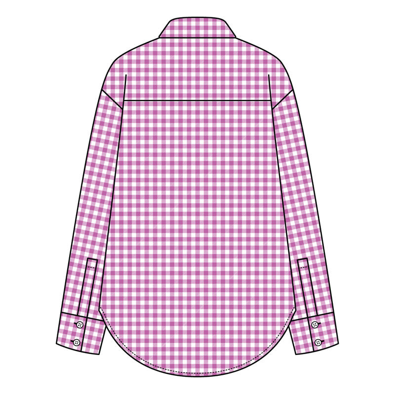Women’s Classic Oversized Gingham Button-Down Shirt