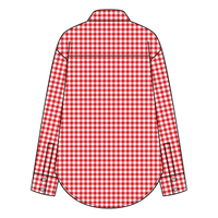 Women’s Classic Oversized Gingham Button-Down Shirt