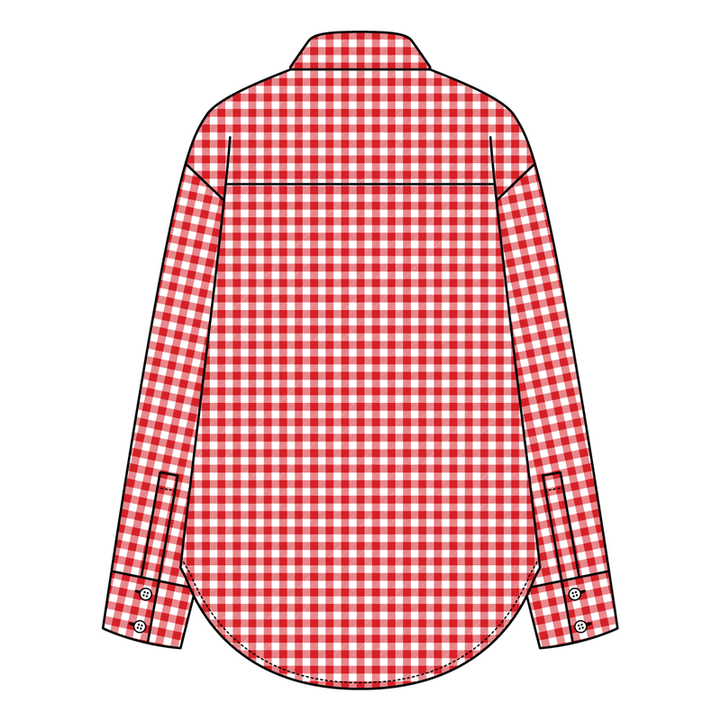 Women’s Classic Oversized Gingham Button-Down Shirt