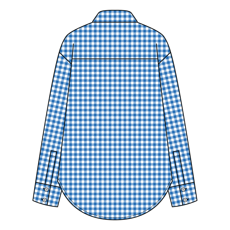 Women’s Classic Oversized Gingham Button-Down Shirt