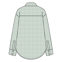 Women’s Classic Oversized Gingham Button-Down Shirt