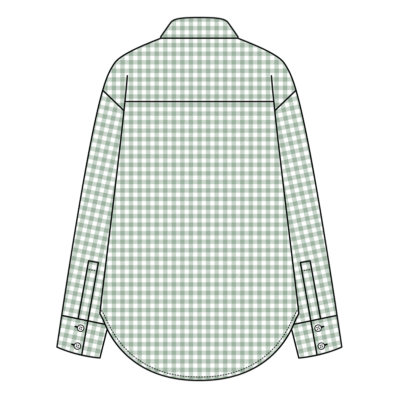 Women’s Classic Oversized Gingham Button-Down Shirt