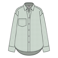 Women’s Classic Oversized Gingham Button-Down Shirt
