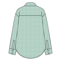 Women’s Classic Oversized Gingham Button-Down Shirt