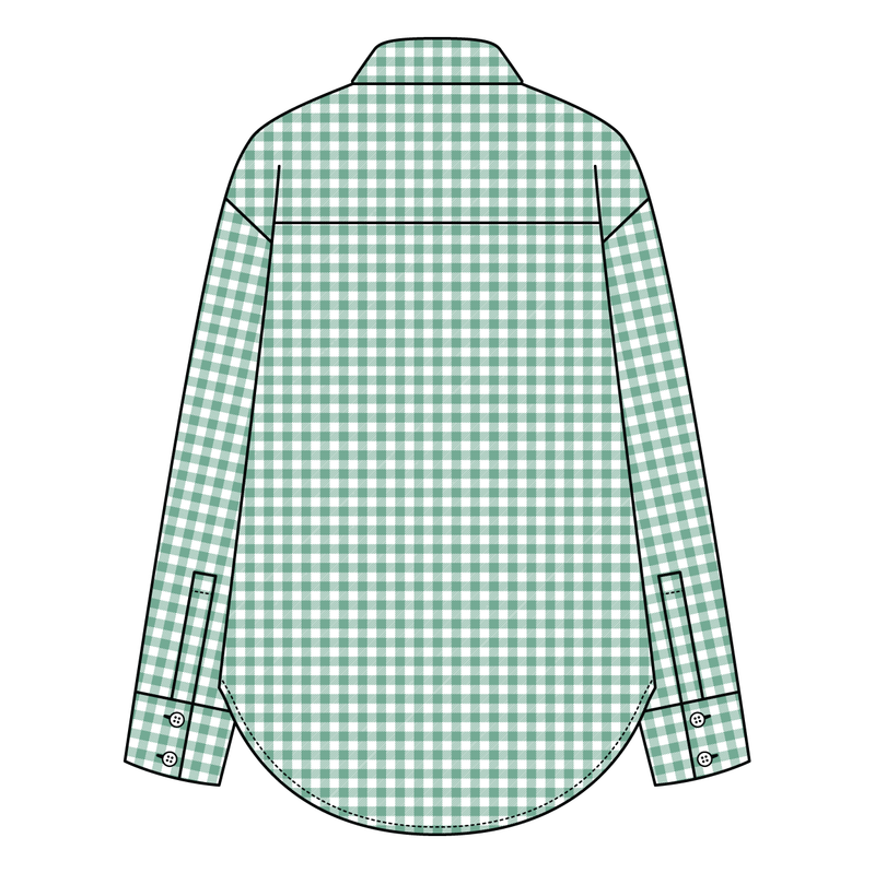 Women’s Classic Oversized Gingham Button-Down Shirt